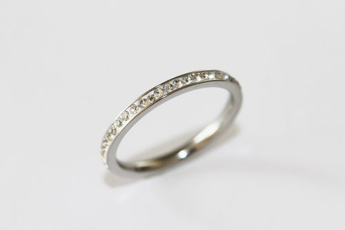 Anillo Churumbela Biselada Blanca