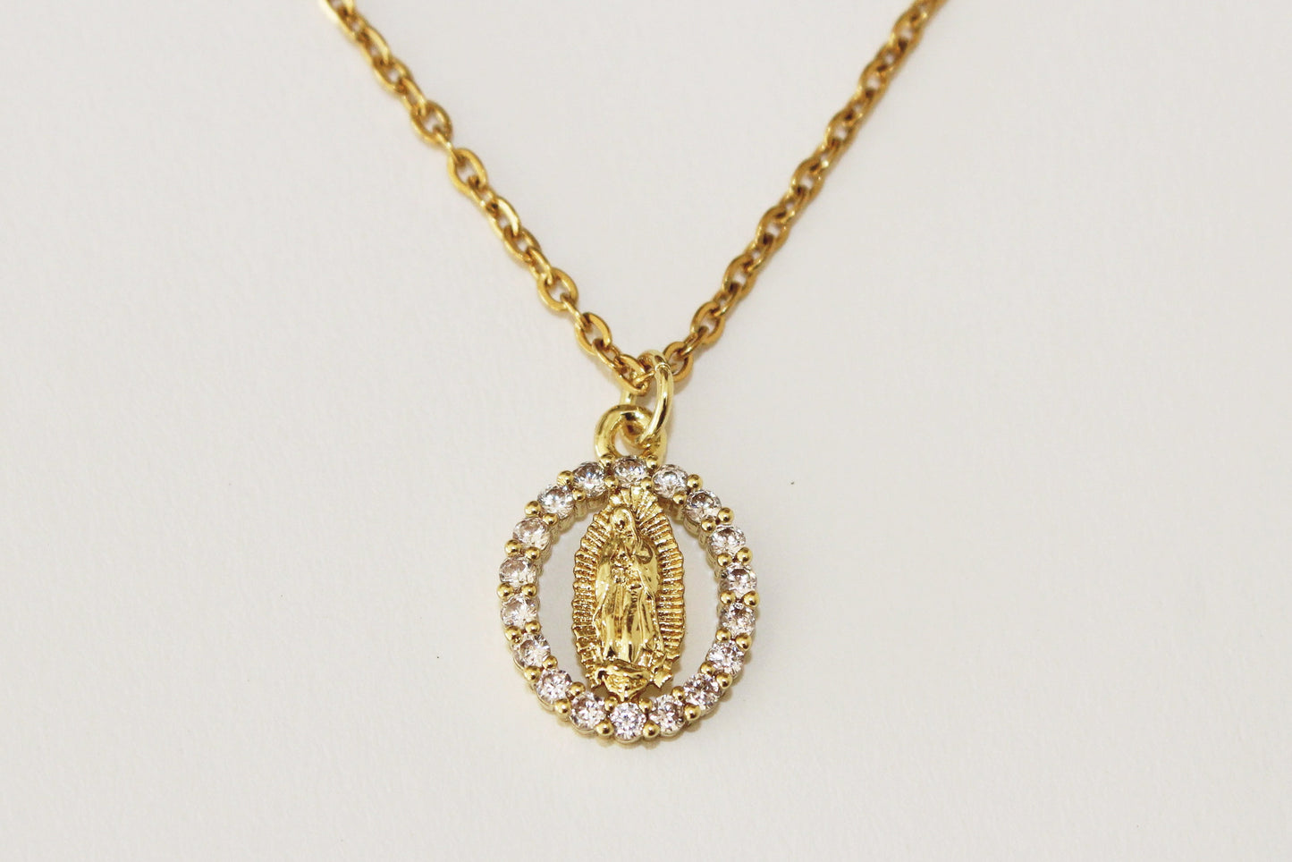 Collar Medalla Virgen de Guadalupe