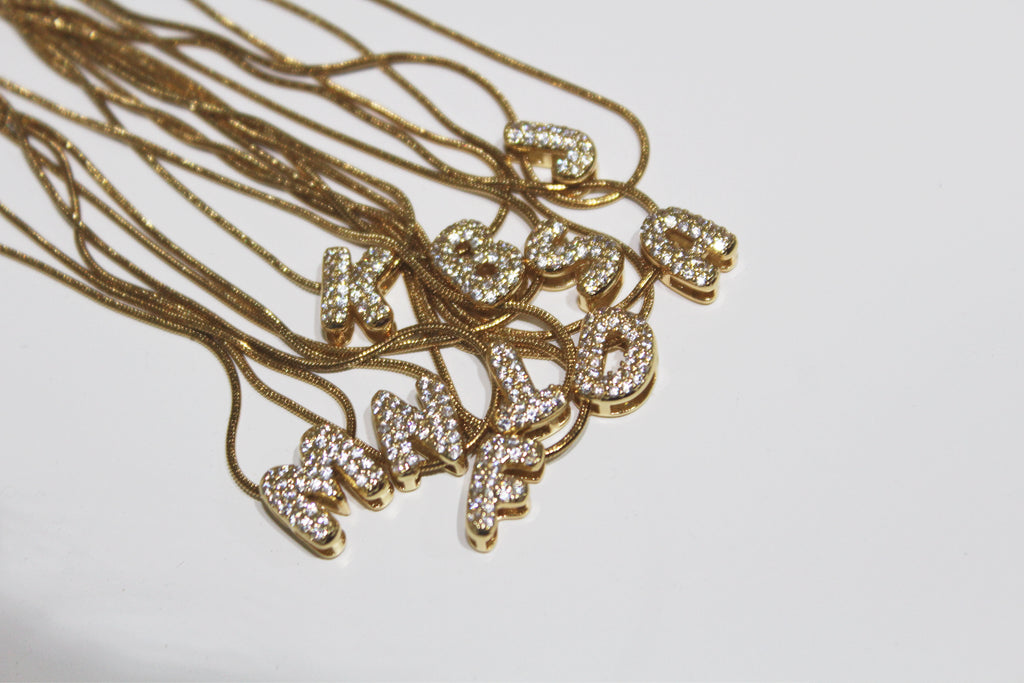 Collar Inicial Ballon Brillos