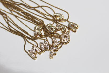 Collar Inicial Ballon Brillos