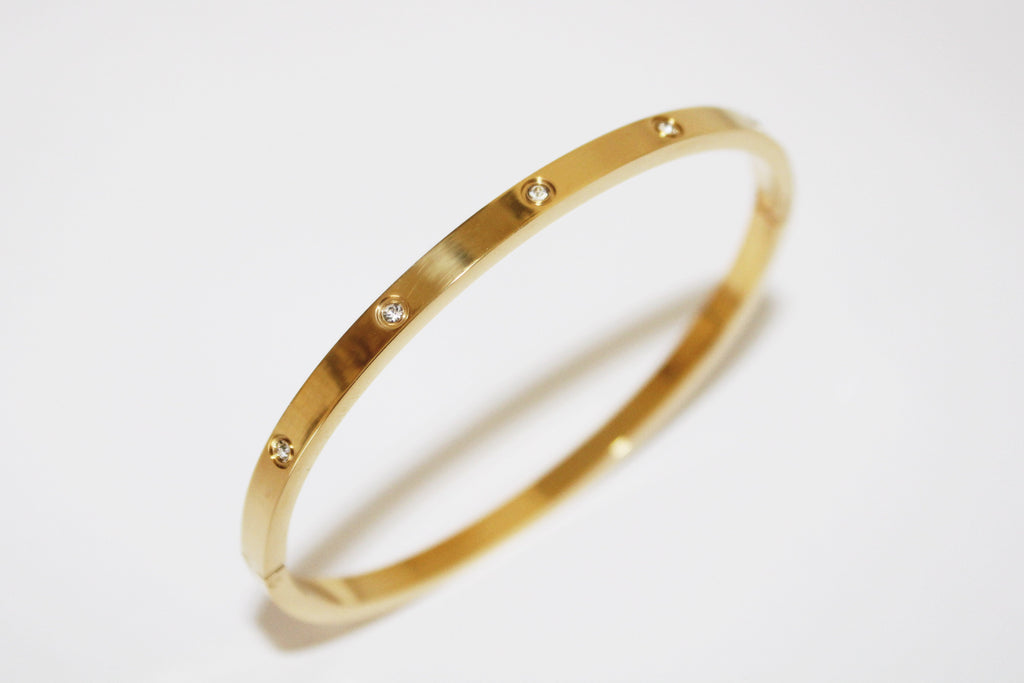 Brazalete Love Delgado con Brillos