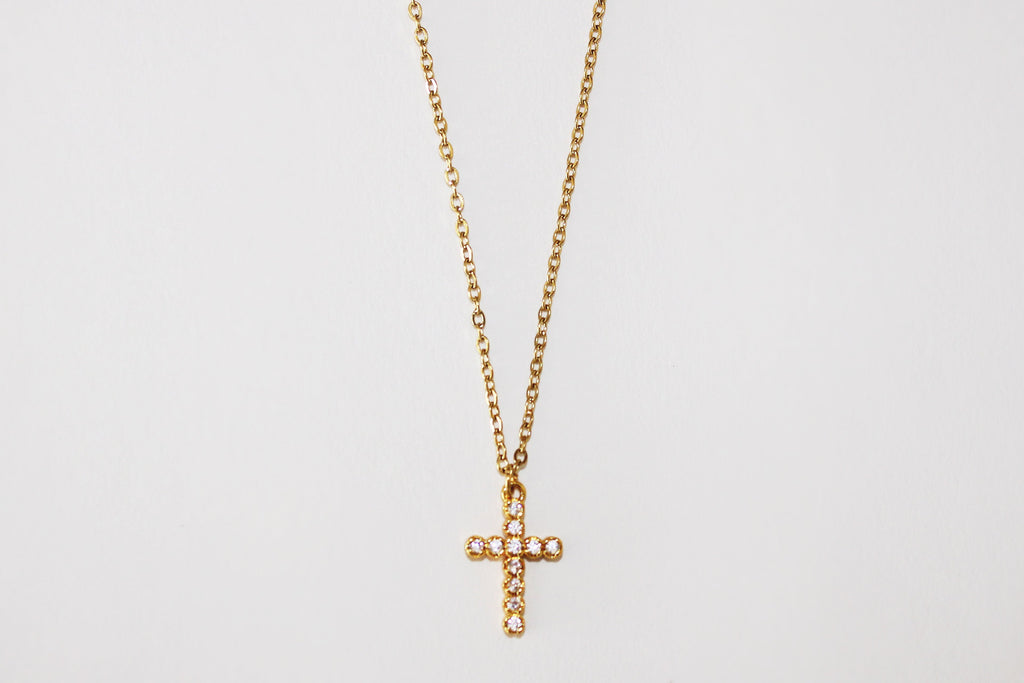 Collar Cruz Brillos