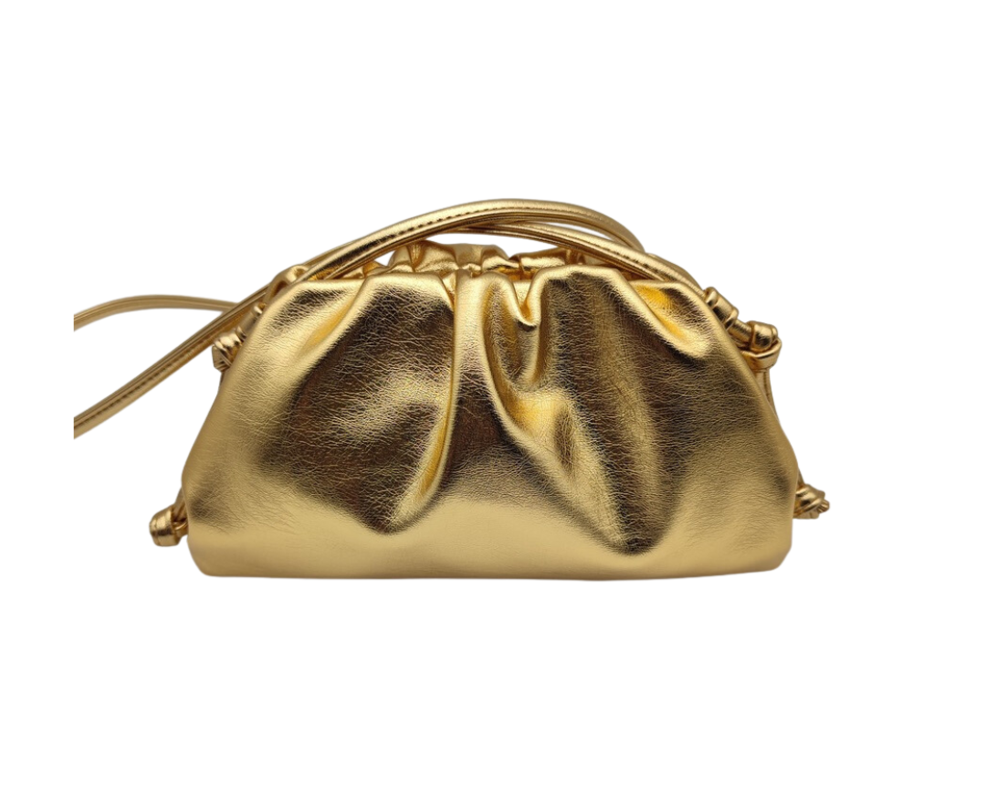 Soft Metallic Pouch Bag