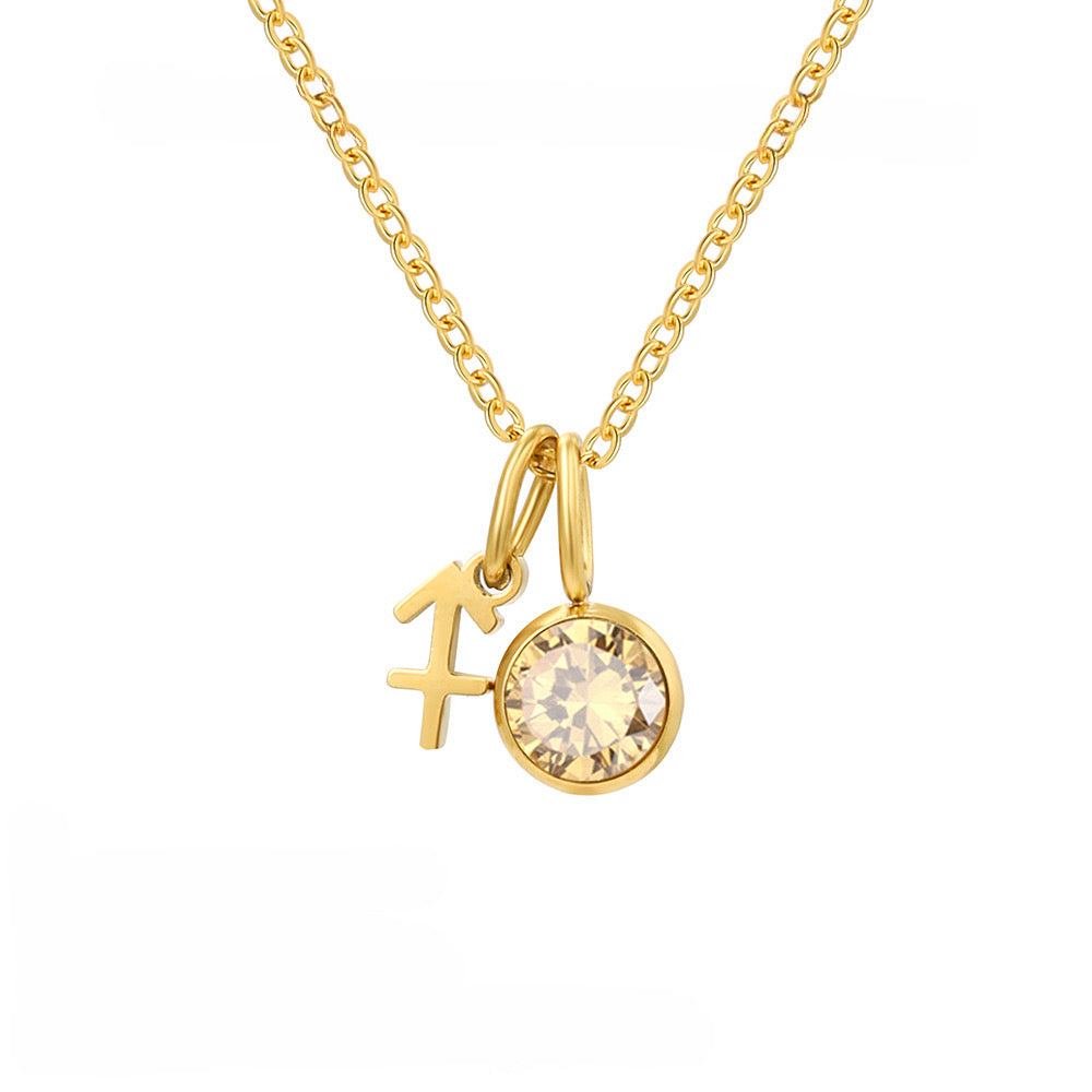 Collar zodiacal birthstone